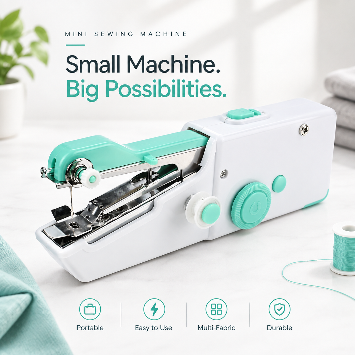 StitchEase™ Portable Mini Sewing Machine