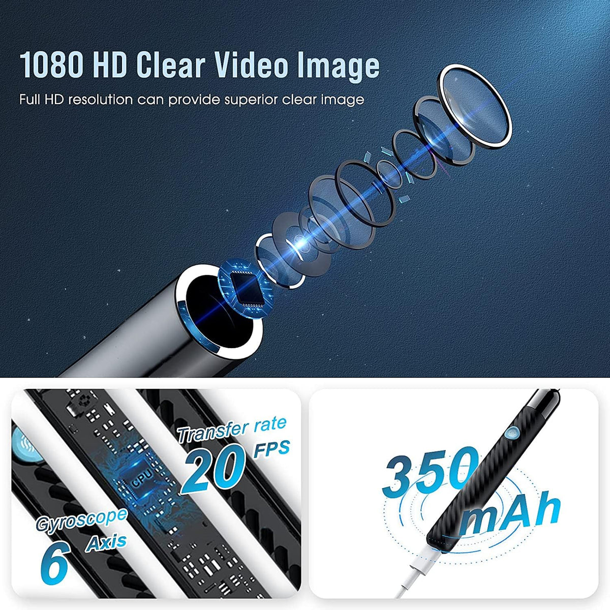 ClearEar™ Wireless Ear Wax Removal Kit with Camera & Light