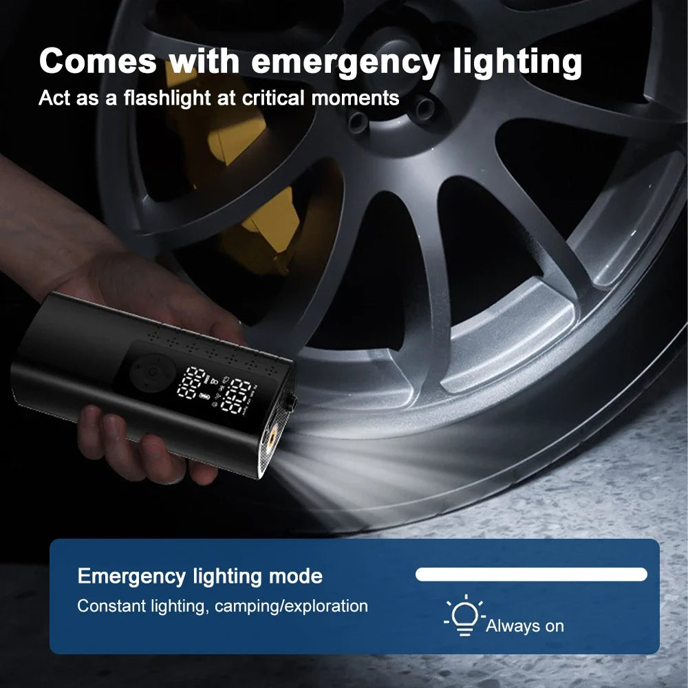 Airmoto™ 120W High-Pressure Air Pump – 17 L/min Air Flow, Compact & Portable Inflator