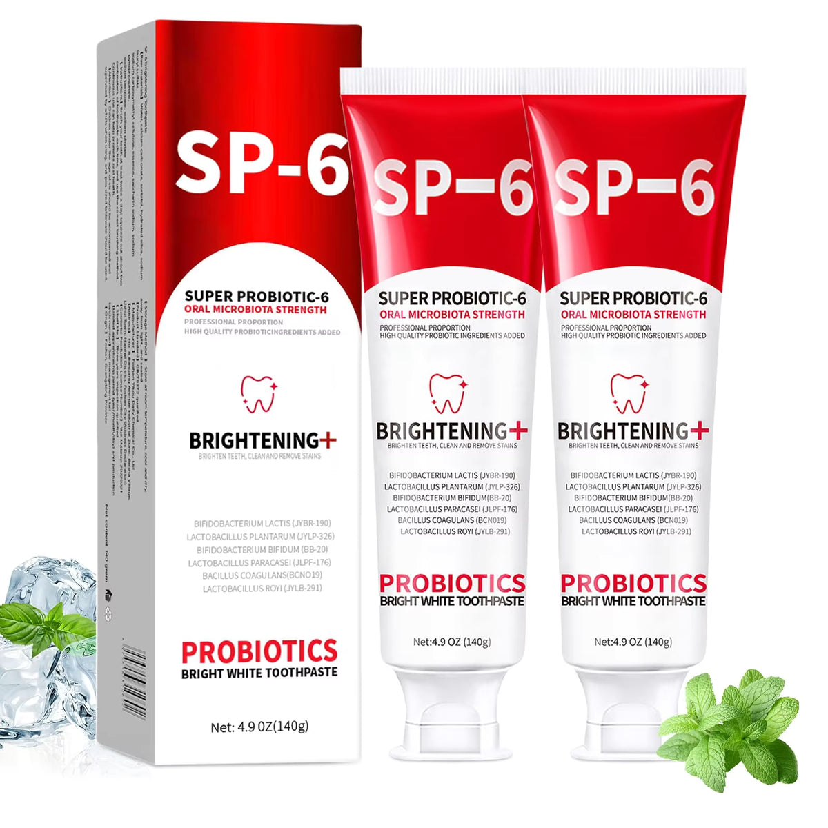 SP-6 Probiotic Toothpaste for Whitening & Deep Cleaning (120g)
