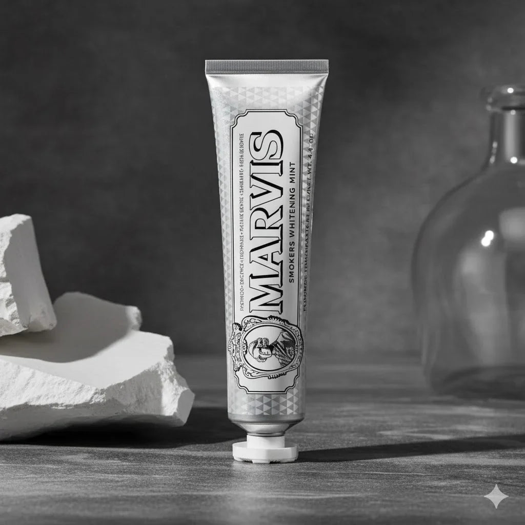 Marvis Whitening Mint Toothpaste  – Luxury Italian Stain-Removing Smile Whitener & Cool Mint Fresh Breath